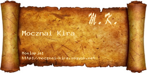 Mocznai Kira névjegykártya